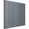 Ekena Millwork 31-in. W x 62-in. H Large Classic Panel Moulding Kit Double Panel PMLKLCL31X62B - alternate 5